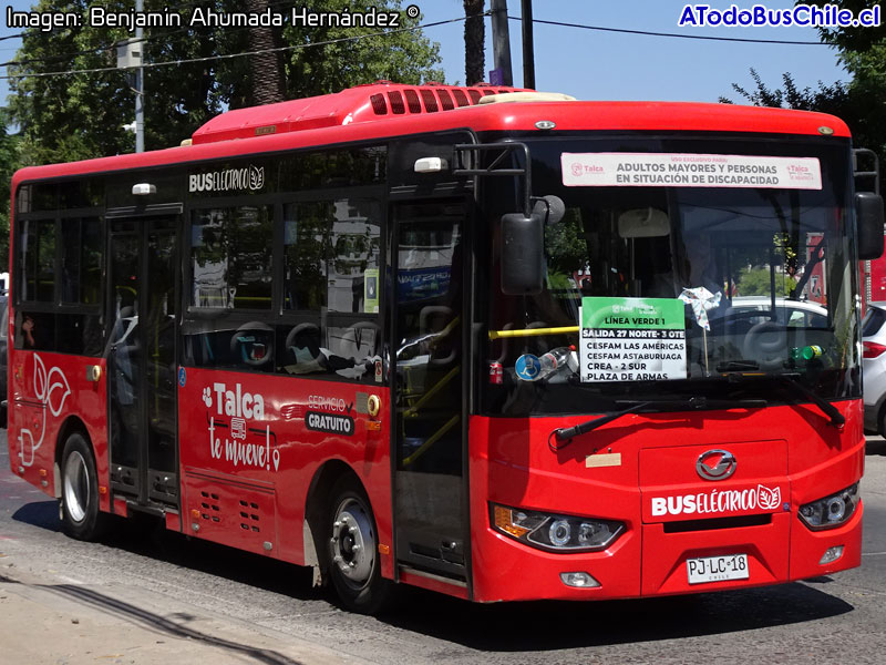 Shang Bus SR6820GB / Línea N° 1 Verde Transporte Vecinal Gratuito Talca