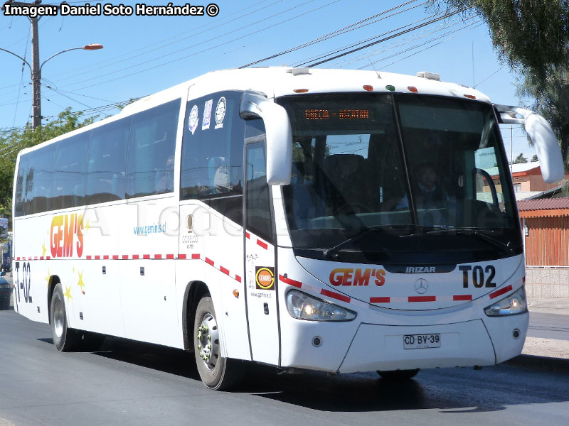 Irizar Century III 3.40 / Mercedes Benz O-500RS-1836 / Géminis (Al servicio de CODELCO División Norte)