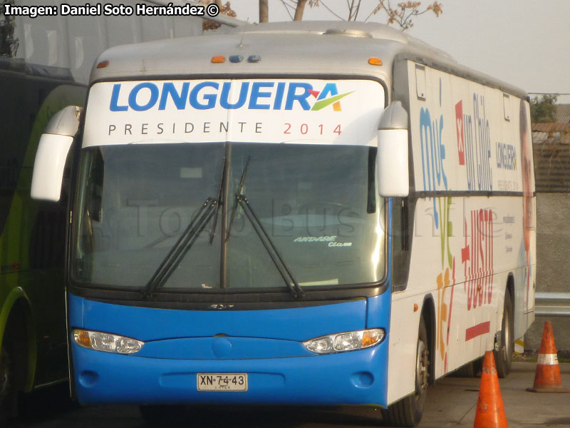 Marcopolo Andare Class 850 / Mercedes Benz OH-1628L / Tur Bus (Candidatura Presidencial Pablo Longueira)