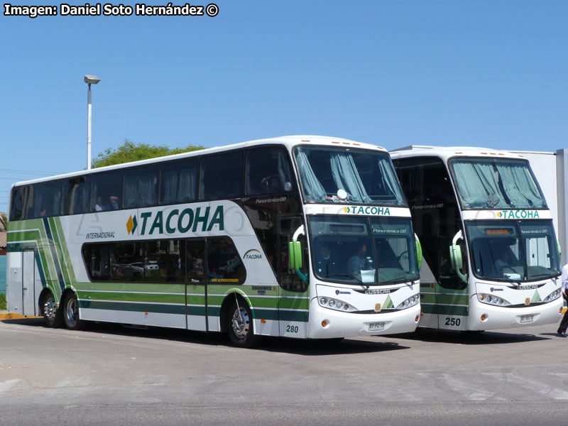 Busscar Panorâmico DD / Scania K-420 / Tacoha (Al servicio de Transportes CVU)