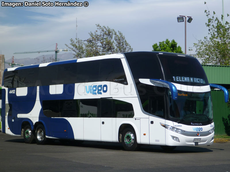 Marcopolo Paradiso G7 1800DD / Scania K-400B eev5 / Viggo S.p.A. (Al servicio de SQM Nueva Victoria)