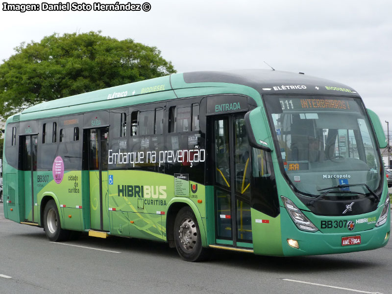 Marcopolo Viale BRT / Volvo B-215RH-LE Euro5 / Línea N° 011 Interbairros Curitiba (Paraná - Brasil)