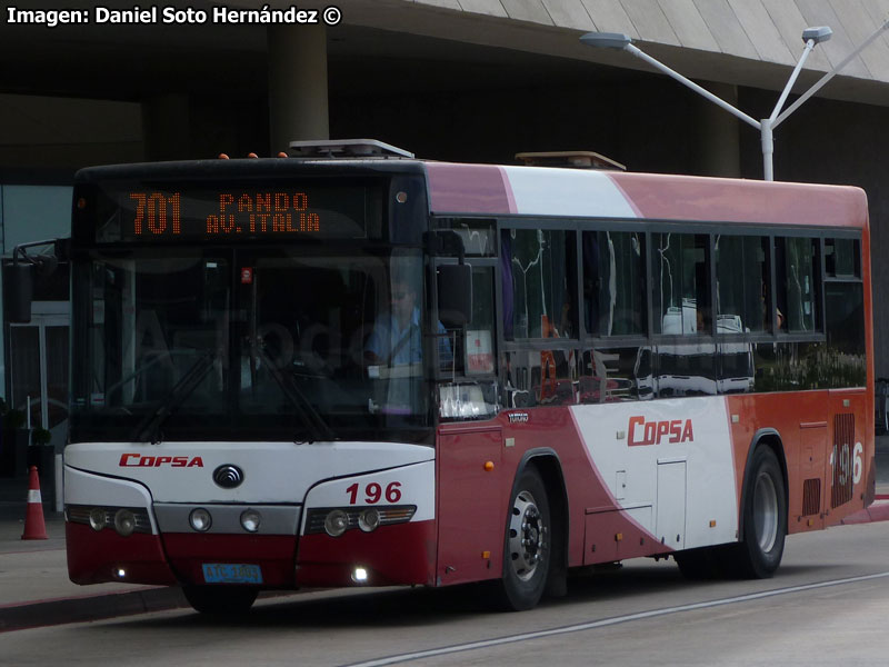 Yutong ZK6108HGD / COPSA - Compañía de Omnibus de Pando S.A. Línea N° 701 Pando - Aeropuerto Carrasco (Uruguay)