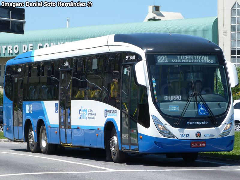 Marcopolo Viale BRT / Scania K-310UB eev5 / Línea N° 221 TICEN - TICAN vía Mauro Ramos SIM Florianópolis (Santa Catarina - Brasil)