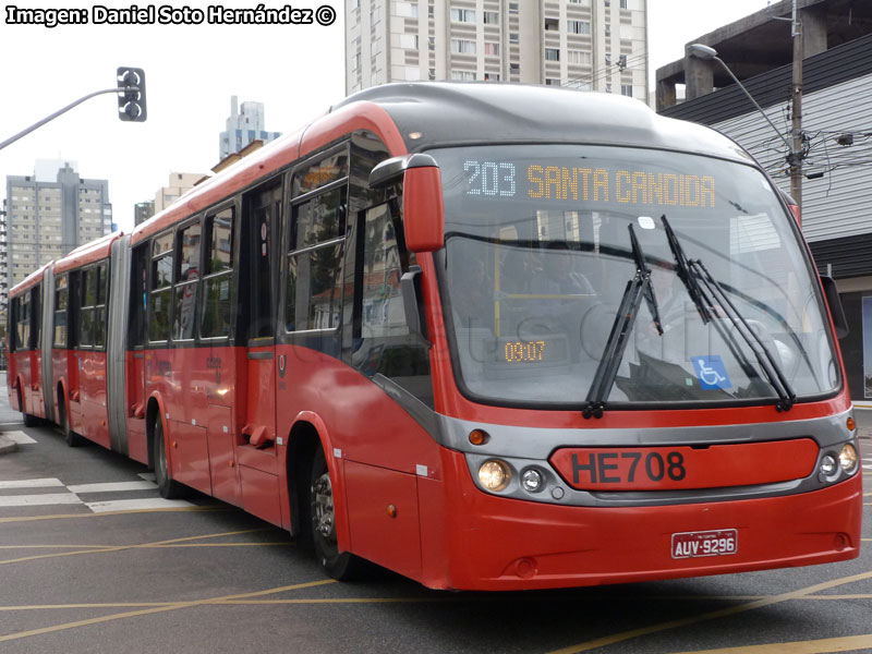 Neobus Mega BRT / Volvo B-12M Biarticulado / Línea N° 203 Curitiba (Paraná - Brasil)