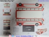 Maqueta Mercedes Benz O-321HL | Éguas Paper Toy Brasil