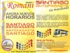 Volante publicitario Buses Romani (Servicio Santiago-Antofagasta)