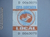 Boleto Adulto Línea 5.000 Coya - Rancagua (Buses Coya) Trans O'Higgins (2014)